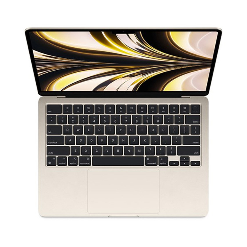 Laptop Apple Macbook Air (MC7W4SA/A) (Apple M2/8C CPU/8C GPU/16GB RAM/256GB SSD/13.6/Mac OS/Starlight) (2024)