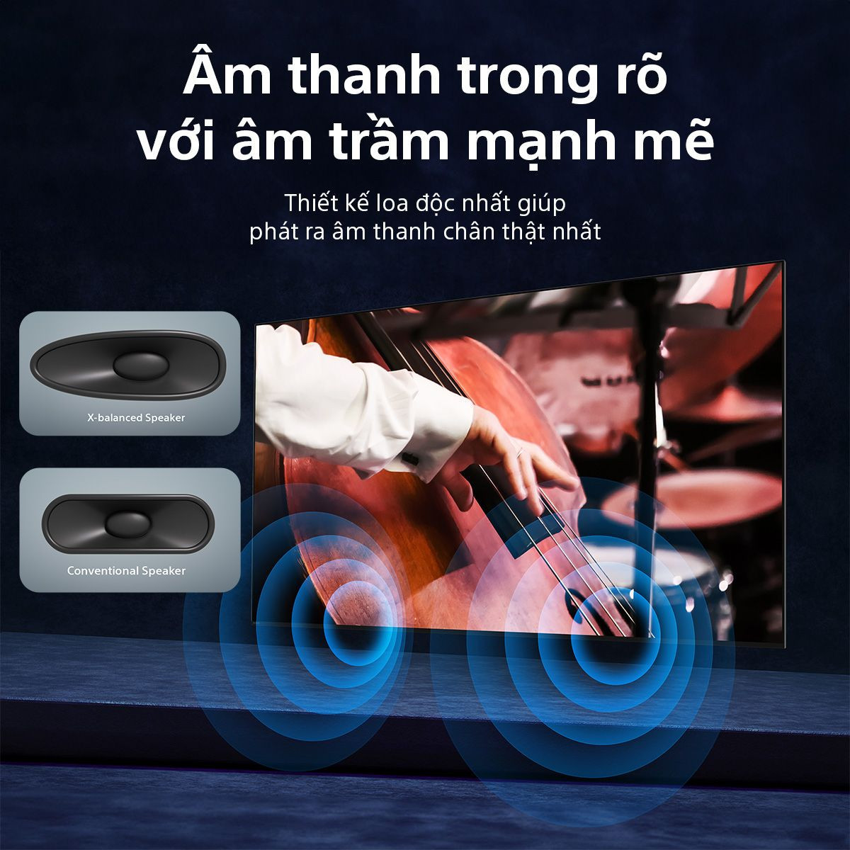 TV Sony 55-Inch 4K K-55S30 Bravia 3 - GoogleTV; LED Nền 50Hz; 4K HDR X1; Triluminos Pro; Motionflow XR200; HDR10 HLG Dolby Vision; Dolby Atmos 2.0 20W; Wi-Fi 6; BT5.3