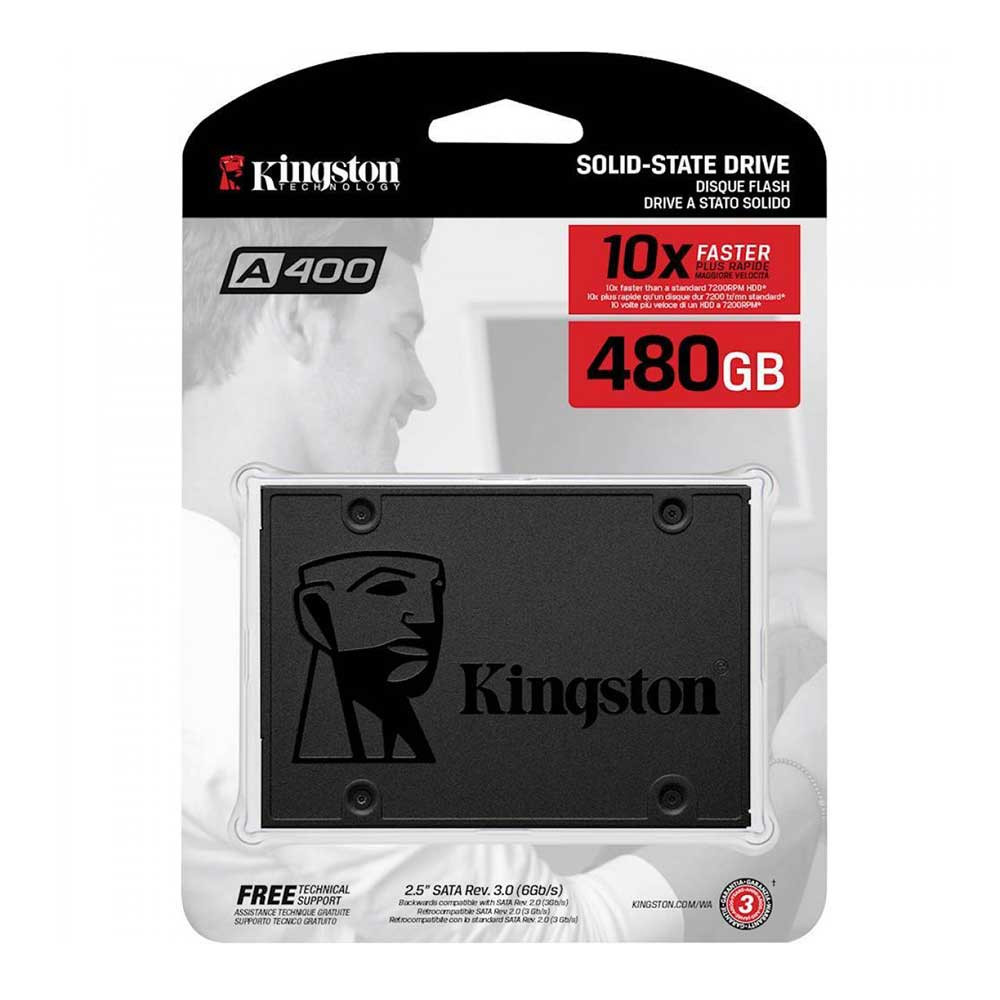 Ổ SSD Kingston SA400 480GB (SATA3/ 2.5Inch/ 500MB/s/ 450MB/s)
