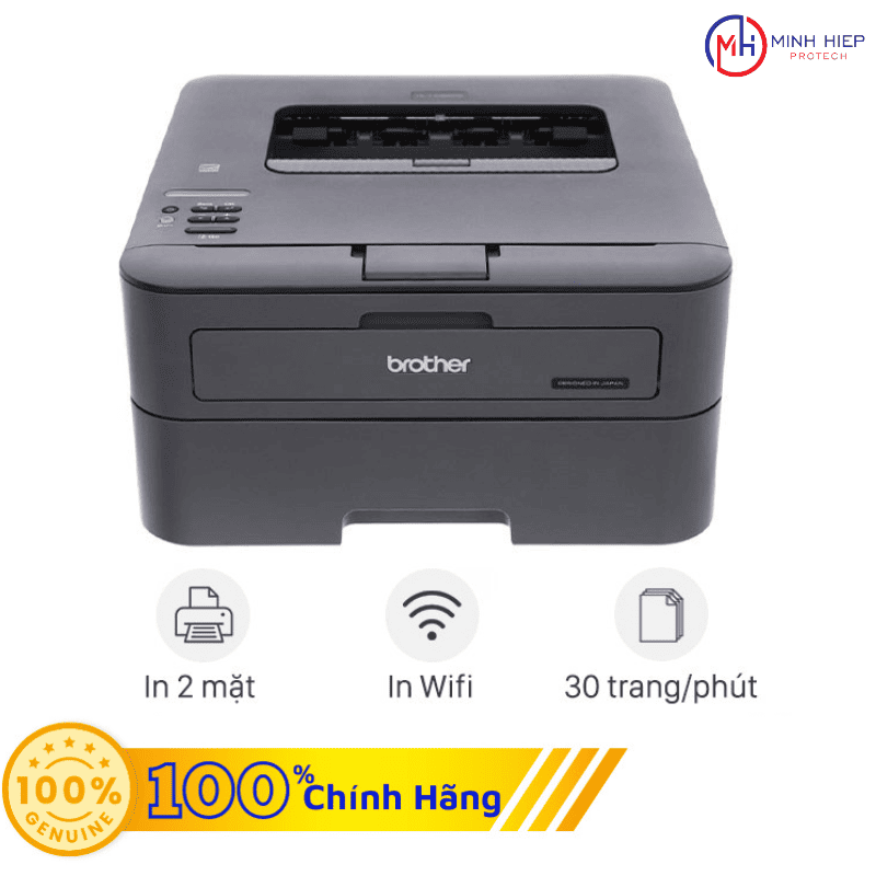 Máy In Laser Brother HL-L2366DW Chính Hãng - In Wifi, In 2 Mặt Tự Động, Tốc Độ 30 Trang/Phút