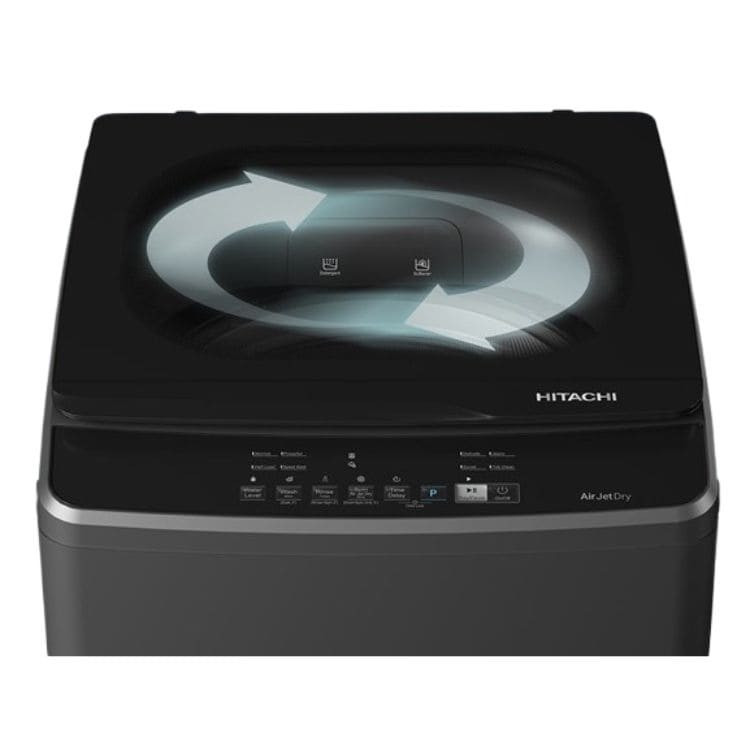 Máy giặt cửa trên Hitachi LTL10MV00 GG Inverter 10Kg - Smart Wash, Air Jet Dry, Động cơ truyền động trực tiếp