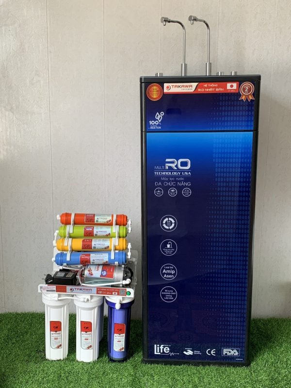 Máy lọc nước TAKAWA 09 cấp lọc 2 vòi 2 chế độ (Model TK-09NL)