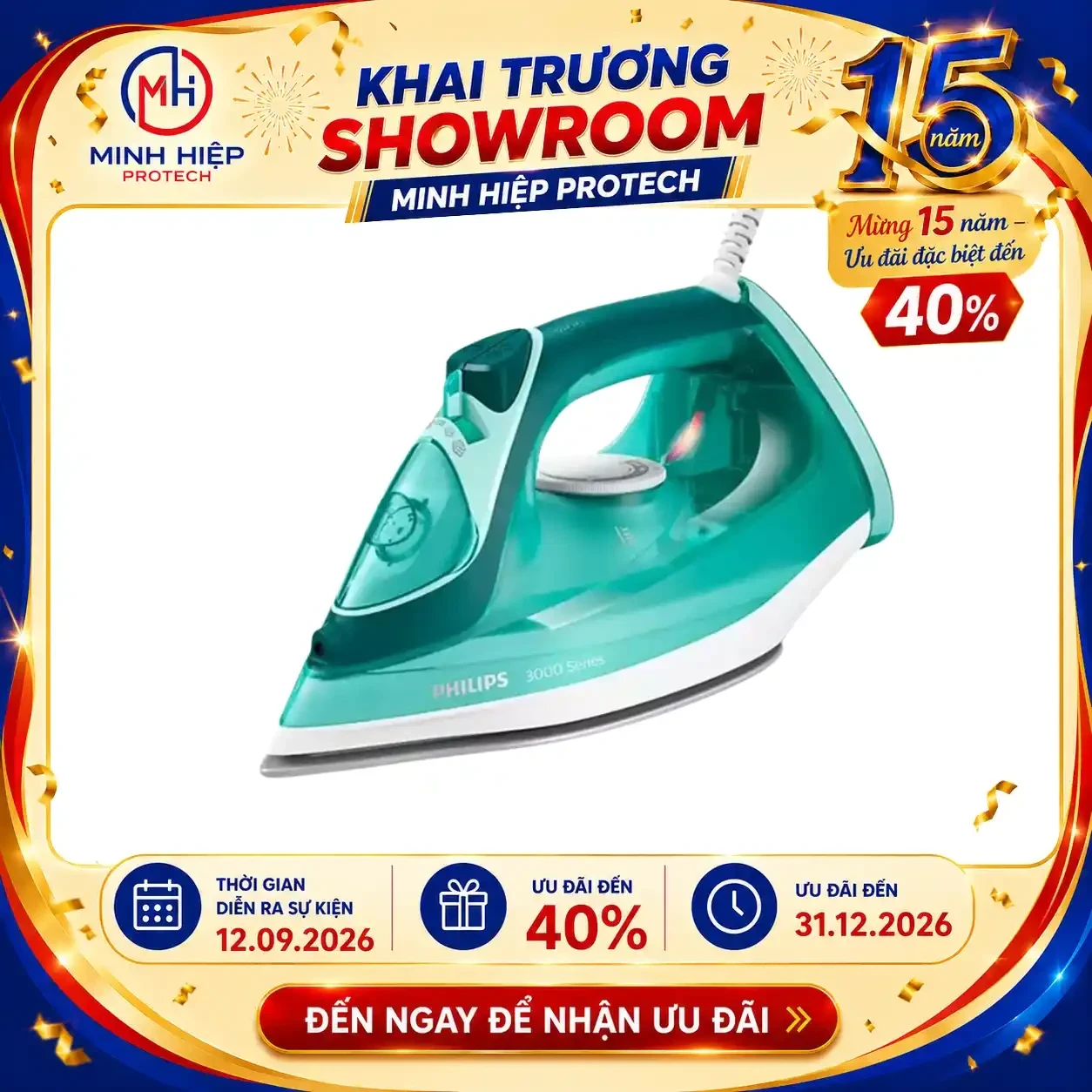 Bàn là hơi nước Philips DST3030/70