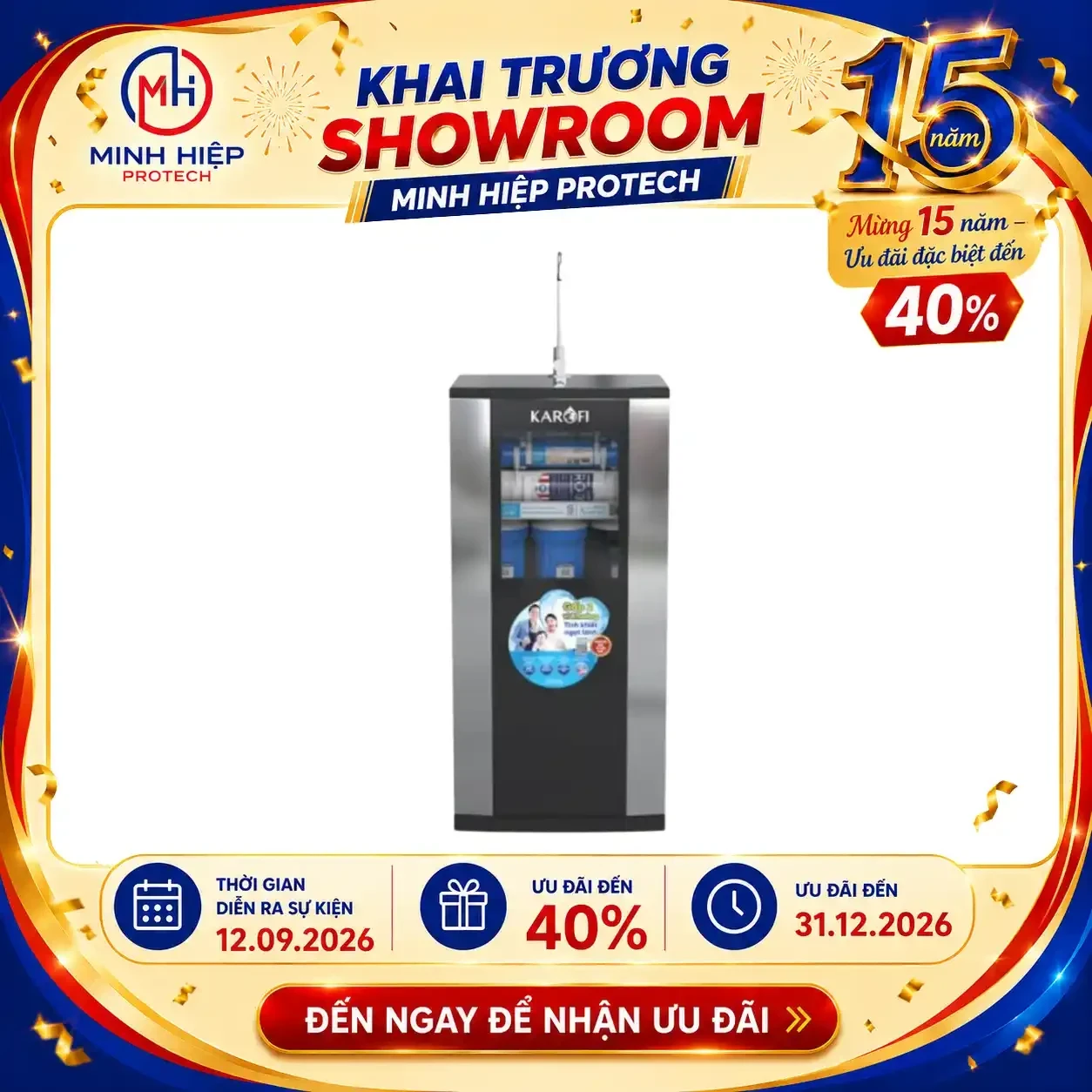 Máy lọc nước RO Karofi ERO80 PRO
