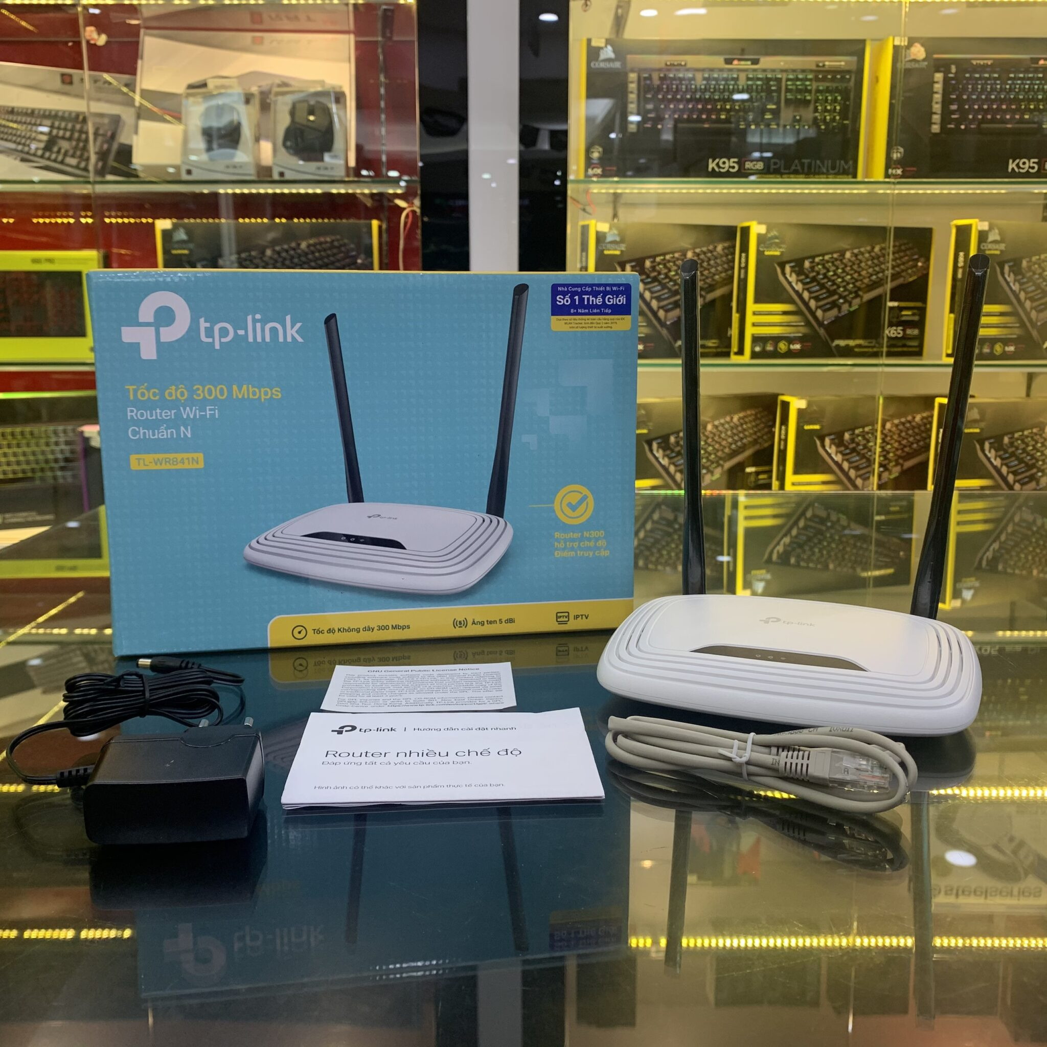 Bộ phát wifi TP-Link TL-WR841N (Chuẩn N/ 300Mbps/ 2 Ăng-ten ngoài/ 15 Người dùng)
