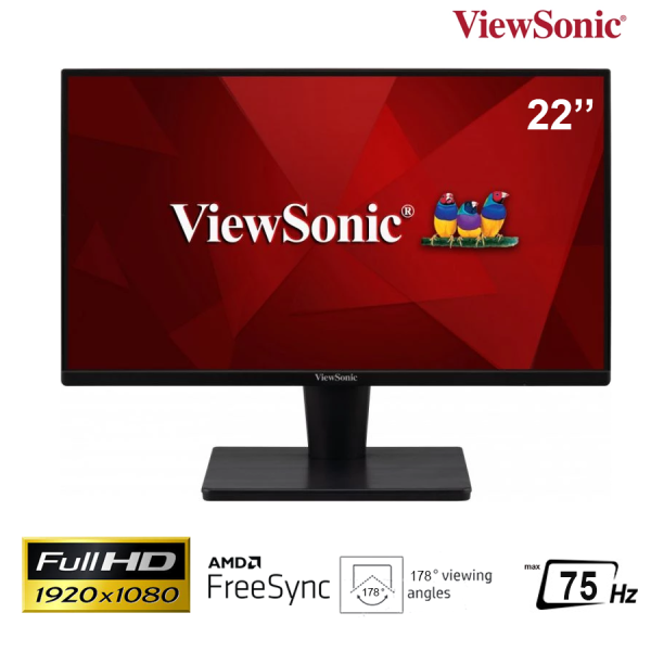 Màn hình Viewsonic 21.5-inch VA2215-H - VA; FHD; 250 nits; 75Hz; 4ms; VESA; VGA; HDMI
