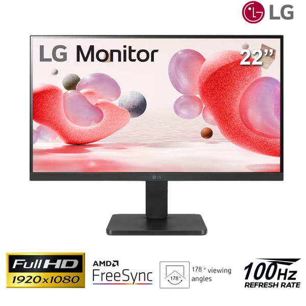 Màn hình máy tính LG 21.5-inch 22MR410-B - VA; FHD; 250 nits; 100hz; 5 ms; VESA; D-Sub; HDMI( kèm cáp HDMI)