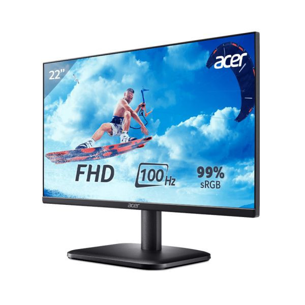 Màn hình Acer 21.5-inch EK221Q-E3 - IPS; FHD; 250 nits; 100Hz; 1ms,; VGA,; HDMI (kèm cáp)