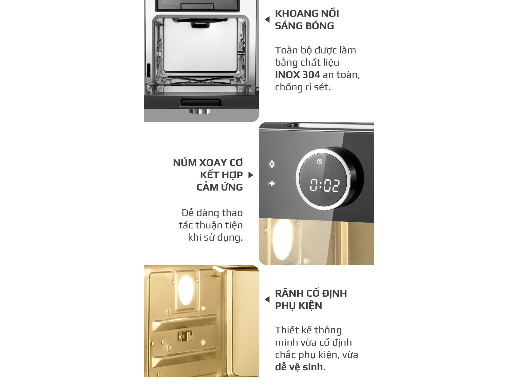 Nồi chiên hơi nước Olivo SF16 Pro