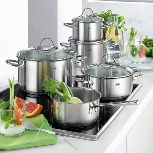 Bộ nồi inox cao cấp Fissler Viseo 5 món nội địa Đức