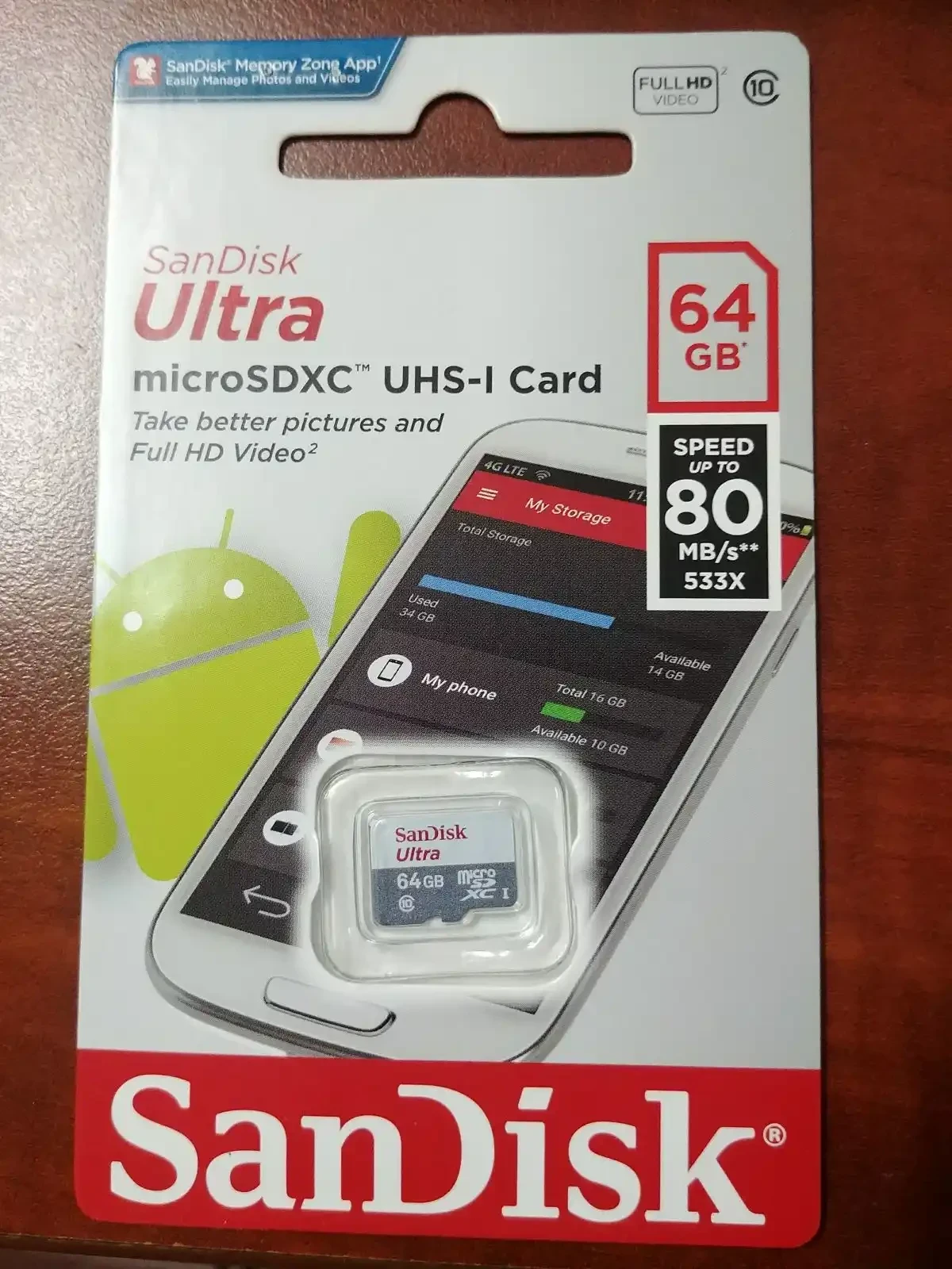 Thẻ nhớ 64GB Sandisk 80mb/s