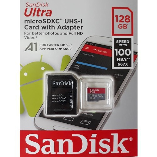 Thẻ nhớ 128Gb Sandisk 100 Mb/s