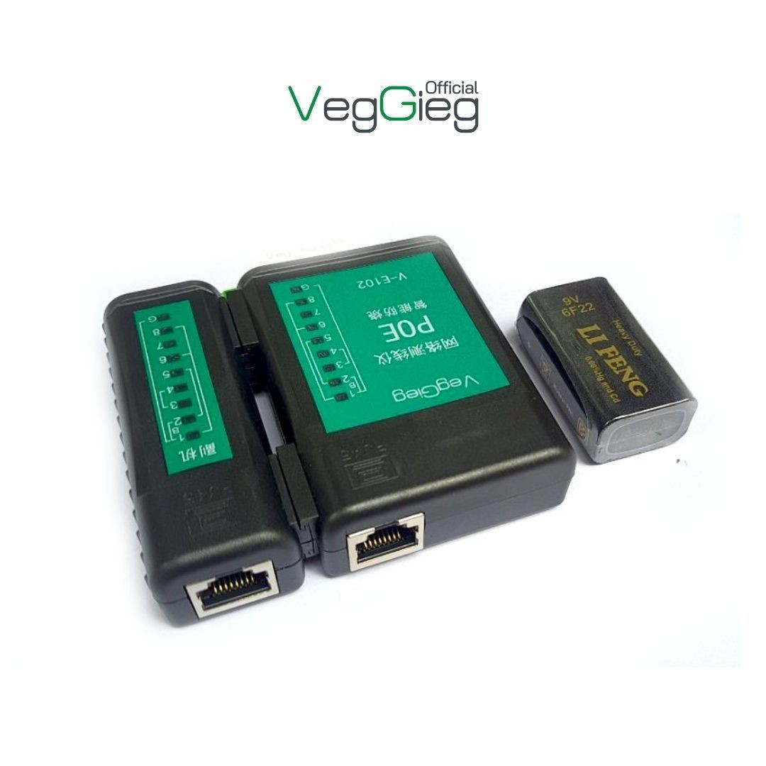 Bộ test mạng LAN - Hộp test cáp mạng RJ45/RJ11 - V-E102