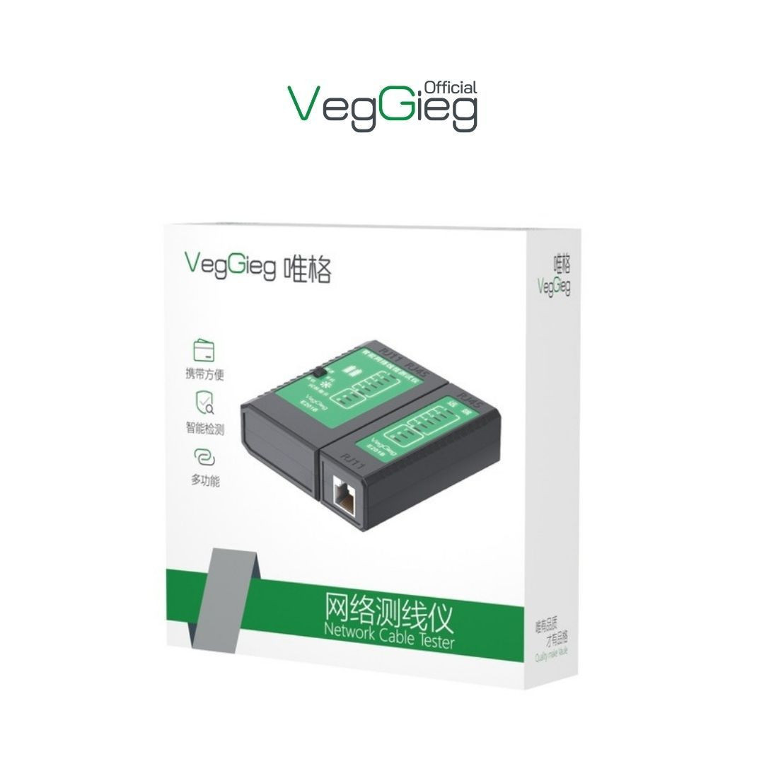 Bộ test mạng LAN - Hộp test cáp mạng RJ45/RJ11 - V-E102