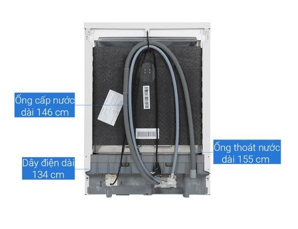Máy rửa bát độc lập Whirlpool WFE2B19, 13 bộ Châu Âu, NaturalDry