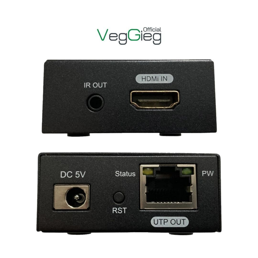 Bộ khuyếch đại tín hiệu HDMI qua lan 60M VEGGIEG (HDTV Network Extender)