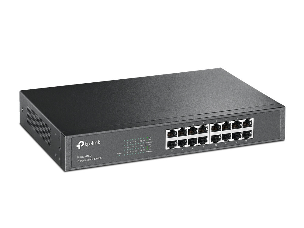 Bộ chia tín hiệu 16 cổng Gigabit Desktop/Rackmount - SG1016D - Switch