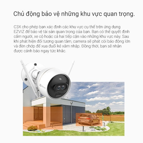 Camera IP Wifi Ezviz C3X 2mp tích hợp AI, báo động