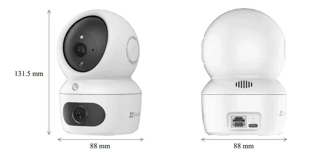 Camera WiFi không dây quay quét 360 độ , ống kính kép EZVIZ H7C (4MP+4MP)