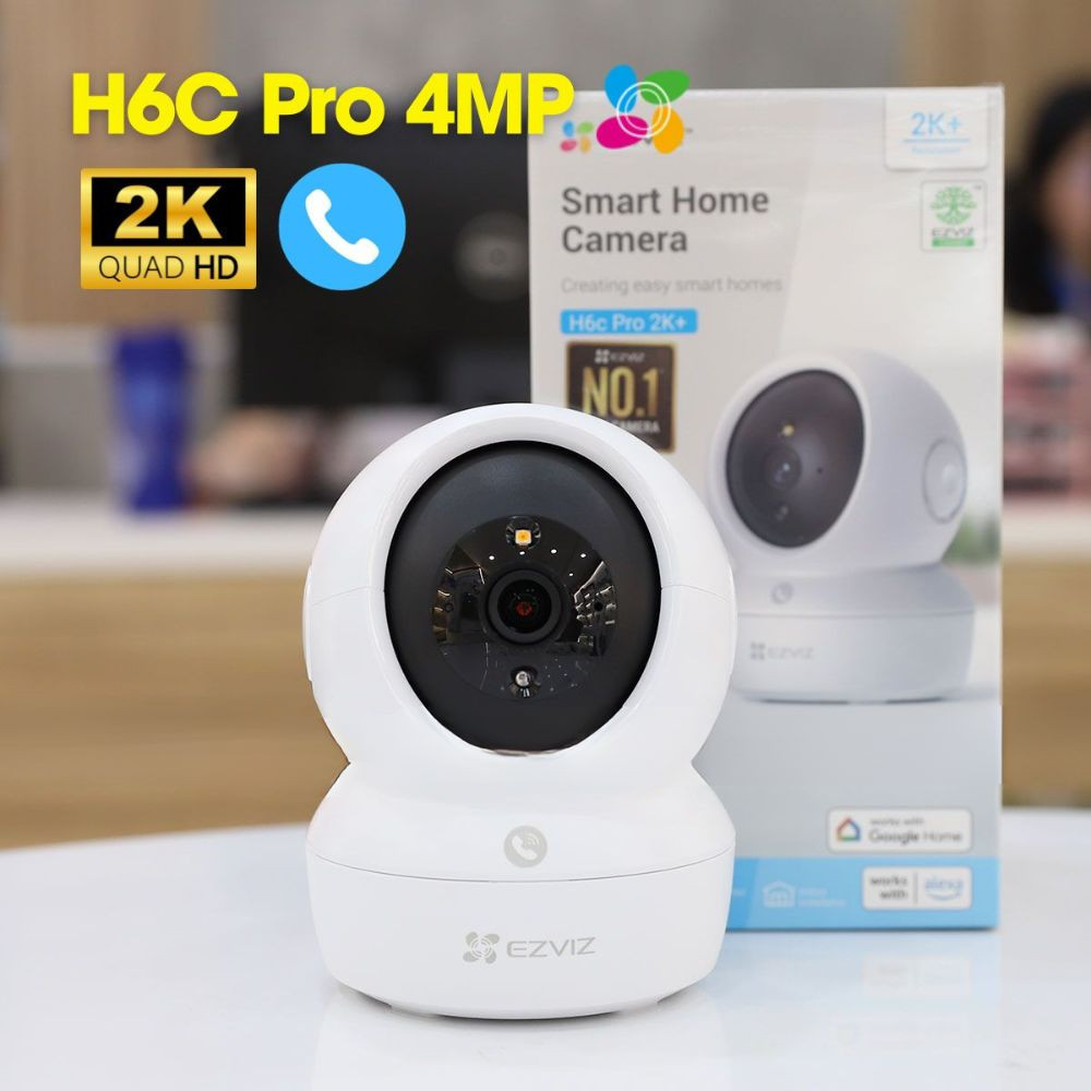 Camera Wifi Ezviz H6C Pro 5MP (Đàm thoại 2 chiều, xoay 360 độ, gọi điện qua app, đêm full màu)